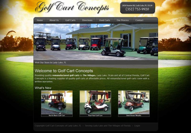 Golf Web Site Design